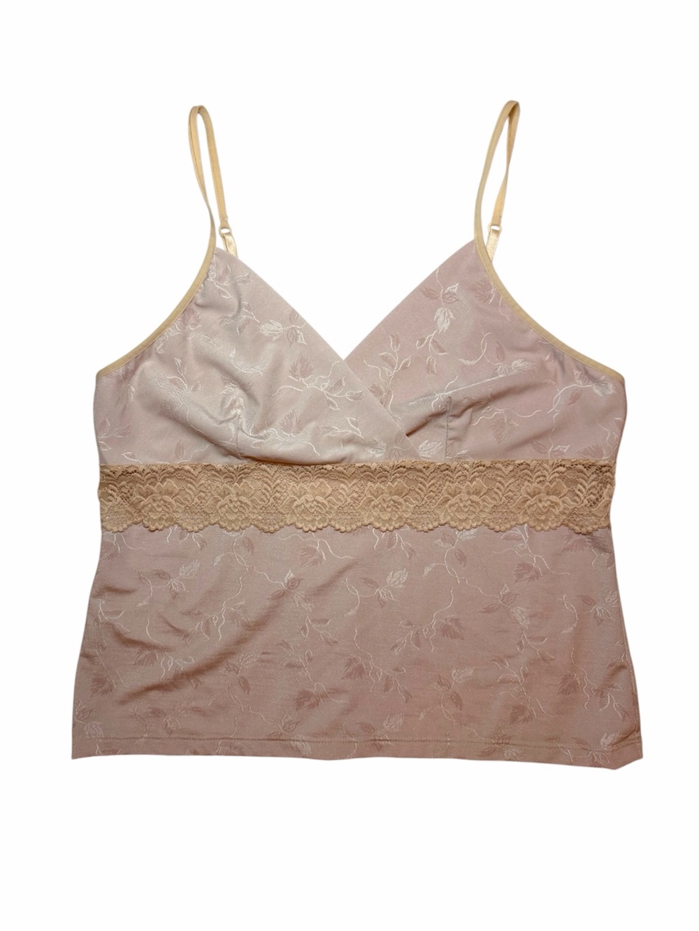 🌷Morgan Taylor Pink Floral Lace Camisole Tank Top 🌷